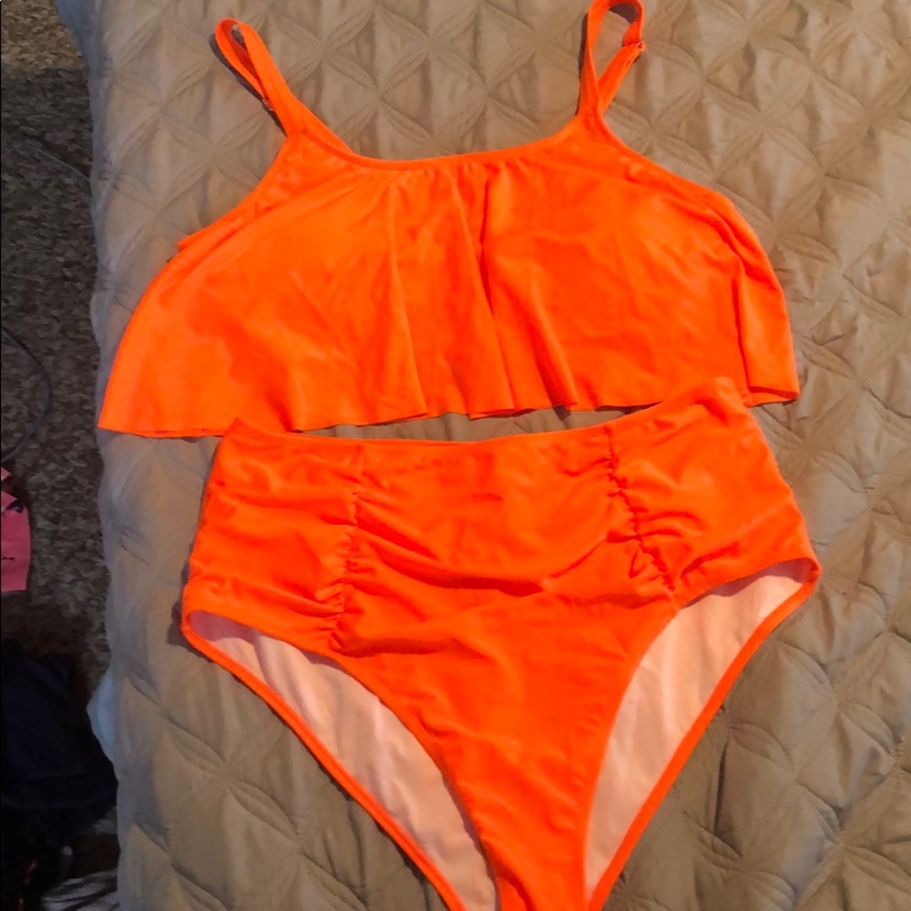 Beautiful Orange high waist bikini